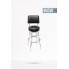Banco Barstool Fender 30" Blackout Backrest